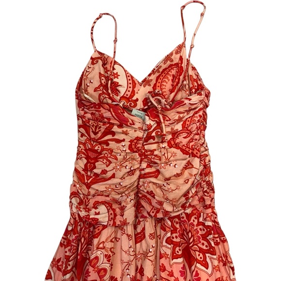 NWT Farm Rio Red Jaipur Crossover Maxi Dress in Jaipur Red Size M - Picture 6 of 10